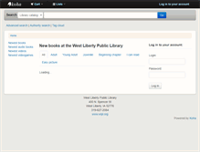 Tablet Screenshot of opac.wlpl.org
